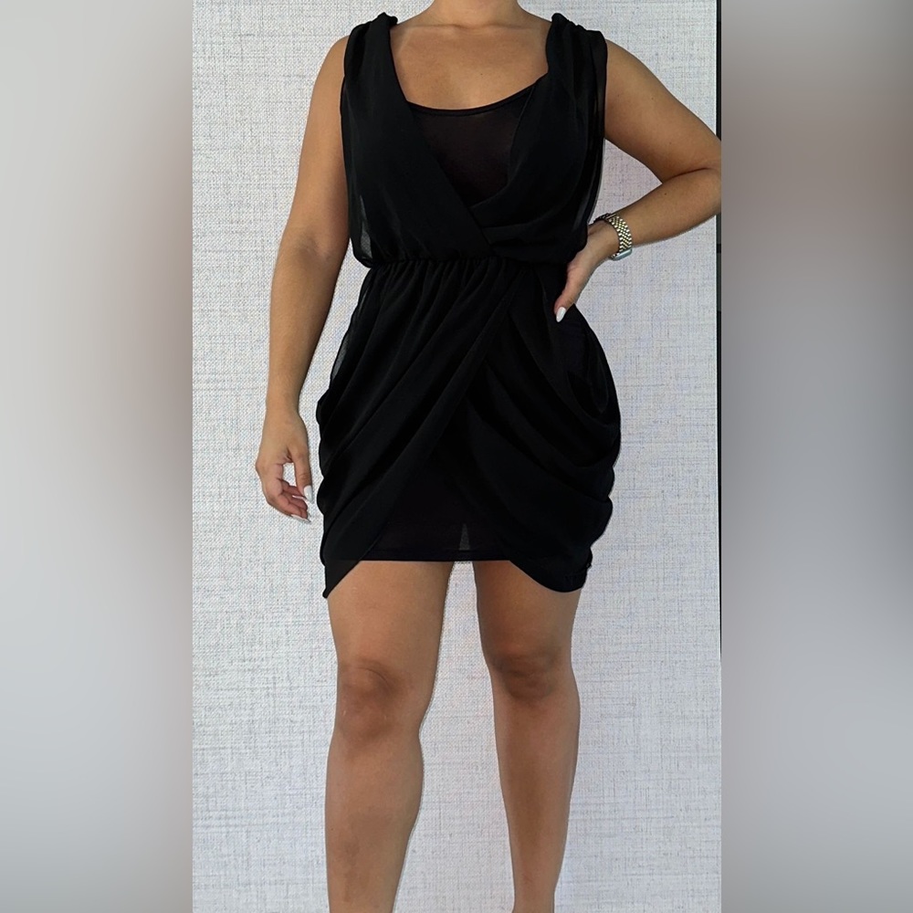Necessary Clothing Mini Black Dress Small